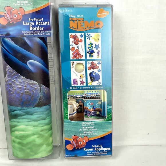 Disney Pixar Finding Nemo Removable 17.25” Pre-Pasted Border & Stickers New - Picture 4 of 8